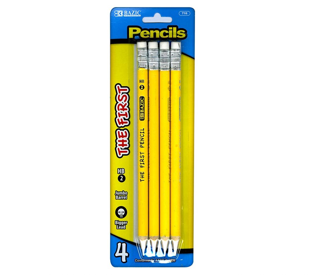 MY FIRST JUMBO PENCIL, 4/pack Bahamas Office and School Supplies